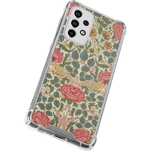 William Morris Rose Galaxy A53 5G Clear Case