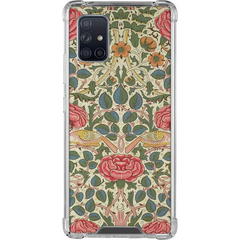 William Morris Rose Galaxy A71 5G Clear Case