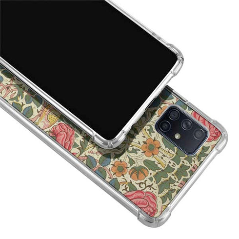 William Morris Rose Galaxy A71 5G Clear Case