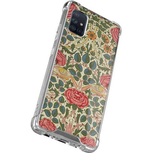 William Morris Rose Galaxy A71 5G Clear Case