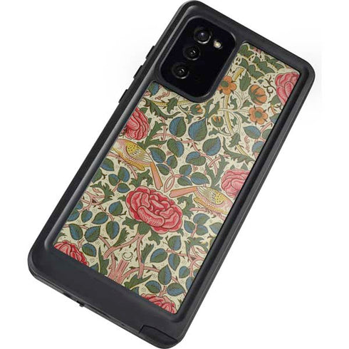 William Morris Rose Galaxy Note20 5G Waterproof Case