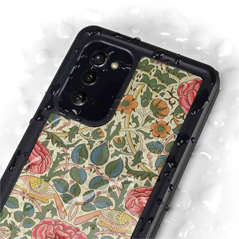 William Morris Rose Galaxy Note20 5G Waterproof Case