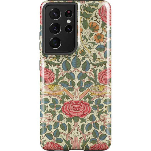 William Morris Rose Galaxy S21 Ultra 5G Pro Case