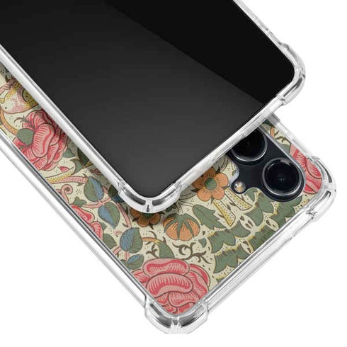Rose by William Morris Galaxy S23 FE Clear Case