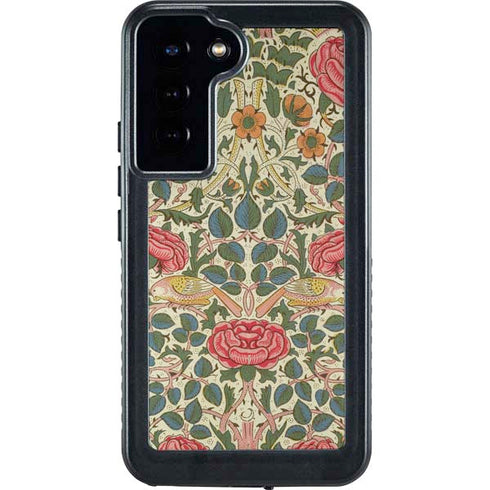 William Morris Rose Galaxy S23 Plus Waterproof Case