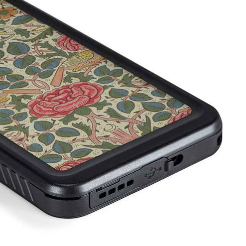William Morris Rose Galaxy S23 Plus Waterproof Case