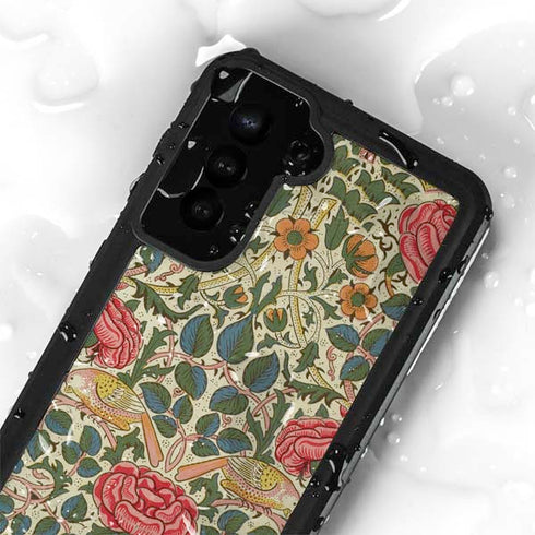 William Morris Rose Galaxy S23 Plus Waterproof Case