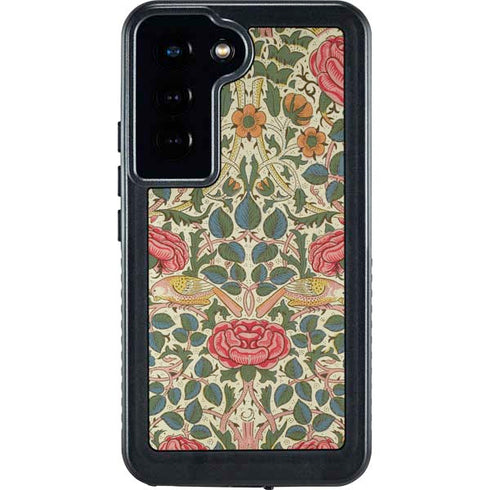 William Morris Rose Galaxy S23 Waterproof Case