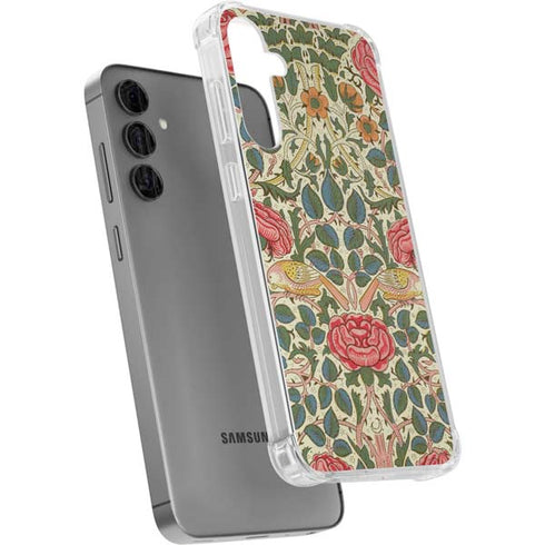 Rose by William Morris Galaxy S24 Plus Clear Case