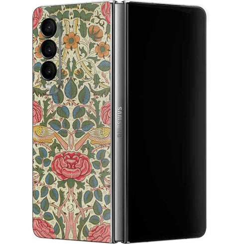 William Morris Rose Galaxy Z Fold4 5G Skin