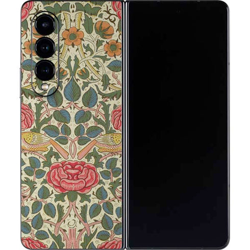William Morris Rose Galaxy Z Fold4 5G Skin
