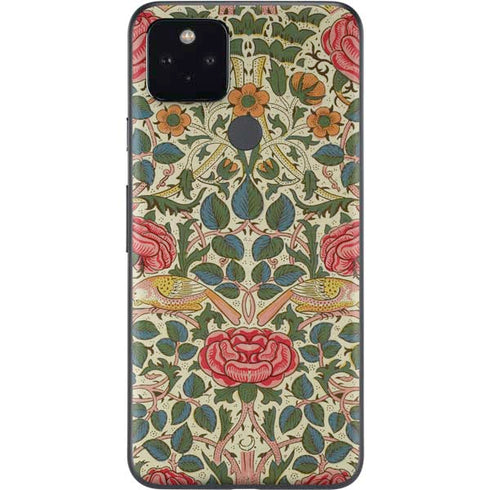 William Morris Rose Google Pixel 4a 5G Skin