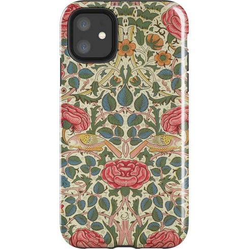 William Morris Rose iPhone 11 Impact Case