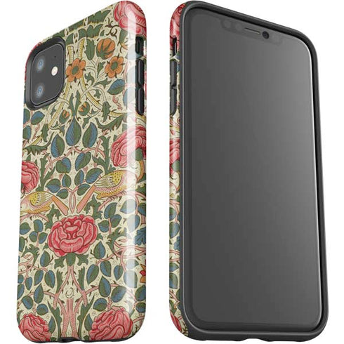 William Morris Rose iPhone 11 Impact Case