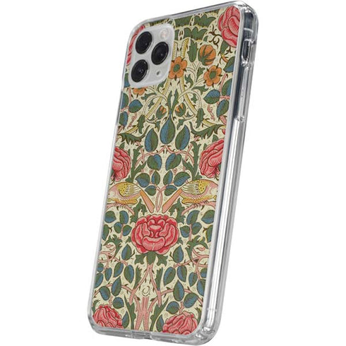 Rose by William Morris iPhone 11 Pro Clear Case