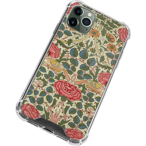 Rose by William Morris iPhone 11 Pro Max Clear Case