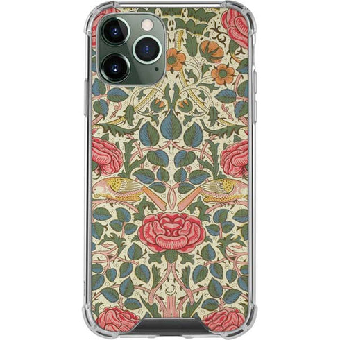 Rose by William Morris iPhone 11 Pro Max Clear Case