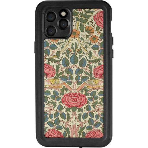 William Morris Rose iPhone 11 Pro Waterproof Case
