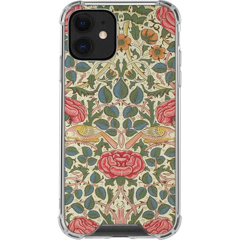 William Morris Rose iPhone 12 Clear Case