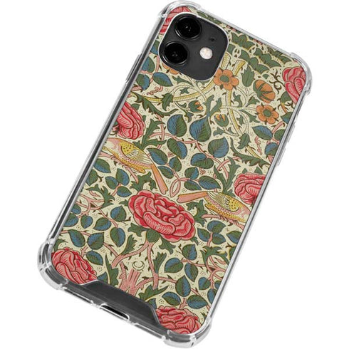 William Morris Rose iPhone 12 Clear Case