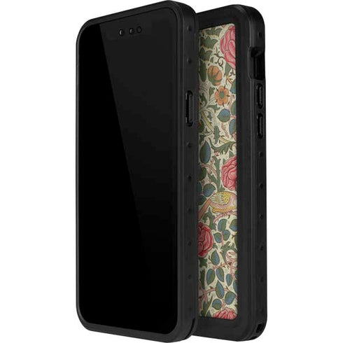William Morris Rose iPhone 12 Mini Waterproof Case