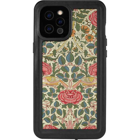 William Morris Rose iPhone 12 Pro Max Waterproof Case