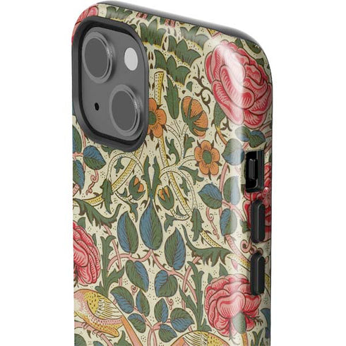 William Morris Rose iPhone 14 Plus Impact Case