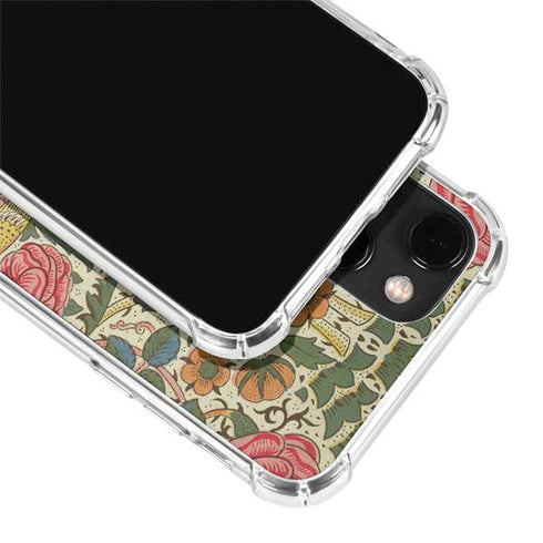 William Morris Rose iPhone 14 Plus Clear Case