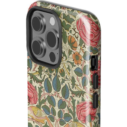 William Morris Rose iPhone 14 Pro Impact Case