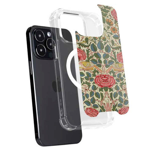 Rose by William Morris iPhone 15 Pro MagSafe Case