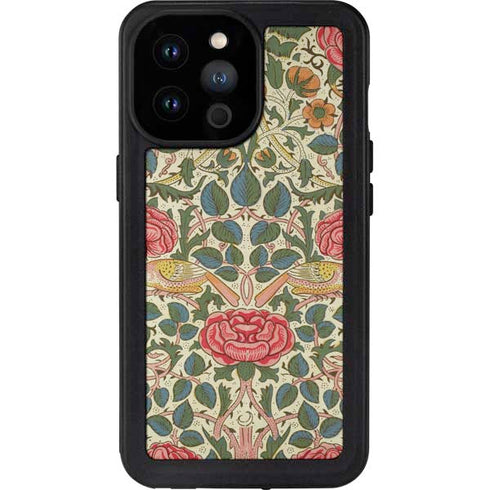William Morris Rose iPhone 14 Pro Max Waterproof Case