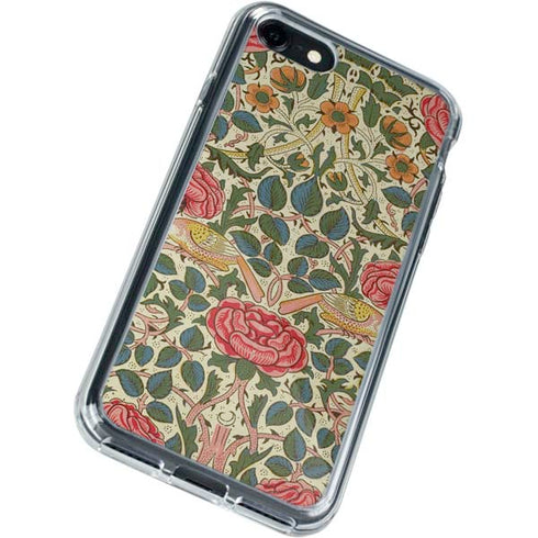 William Morris Rose iPhone SE (2nd & 3rd Gen) Clear Case