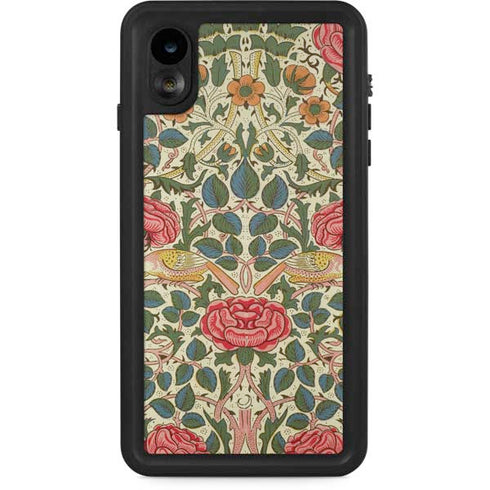 William Morris Rose iPhone XR Waterproof Case