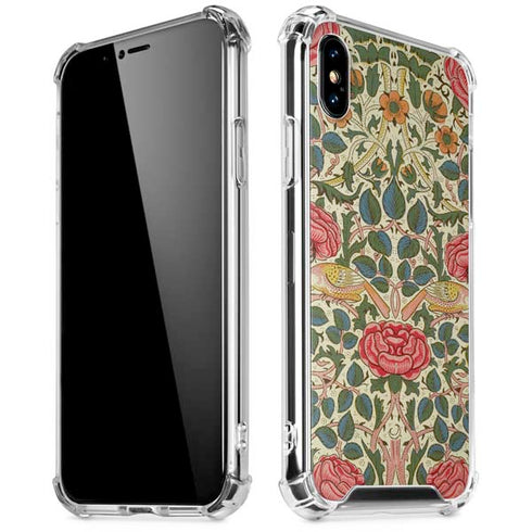 Rose by William Morris iPhone XS Max Clear Case
