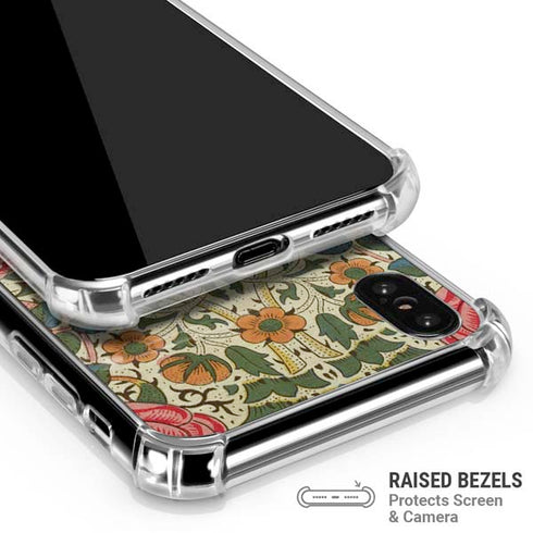 Rose by William Morris iPhone XS Max Clear Case