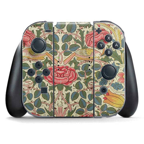 Rose by William Morris Nintendo Switch (2017-2021) Joy-Con Controller Skin