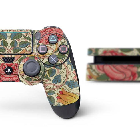 William Morris Rose PS4 Slim Bundle Skin