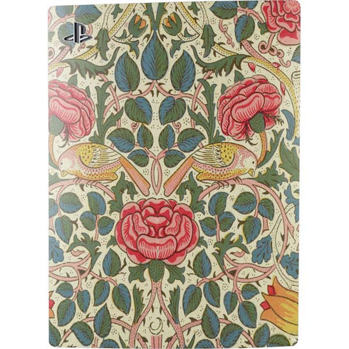 William Morris Rose PS5 Console Skin