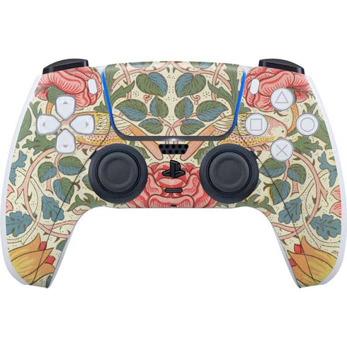 William Morris Rose PS5 Controller Skin