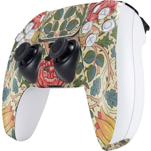 William Morris Rose PS5 Controller Skin