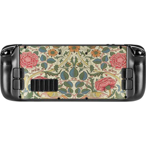 William Morris Rose Steam Deck Handheld Gaming Computer Skin