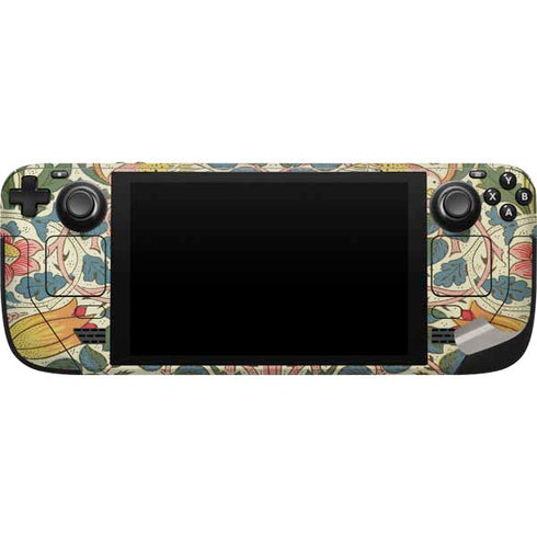 William Morris Rose Steam Deck Handheld Gaming Computer Skin