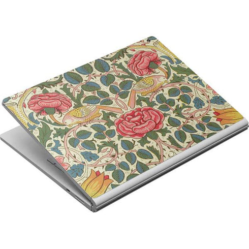 William Morris Rose Surface Book Skin