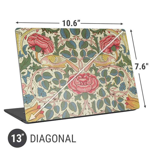 William Morris Rose Universal Laptop 13in (10.6 x 7.6in) Skin