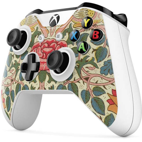 William Morris Rose Xbox One S Controller Skin