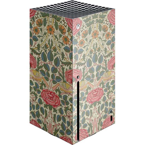 William Morris Rose Xbox Series X Console Skin