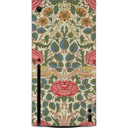 William Morris Rose Xbox Series X Console Skin