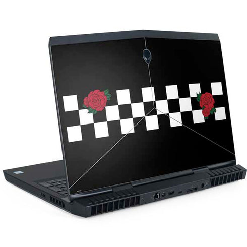 Rose Checkerboard Dell Alienware Skin
