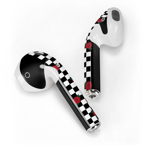Rose Checkerboard Apple AirPods 2 Skin