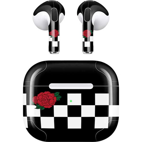 Rose Checkerboard Apple AirPods (3rd Gen 2021) Skin